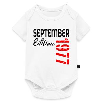 49e anniversaire - septembre 1977 - Body à manches courtes Premium Bébé - blanc - Devant