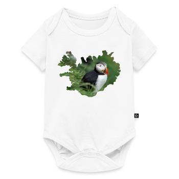 Un macareux, petit, coloré, inoubliable - Body à manches courtes Premium Bébé - blanc - Devant