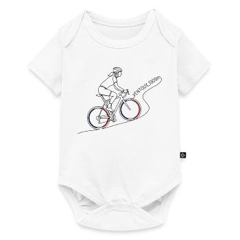 Mont Ventoux 1909m Minimalistische Linienkunst - Baby Premium Kurzarmbody - Weiß - Vorne
