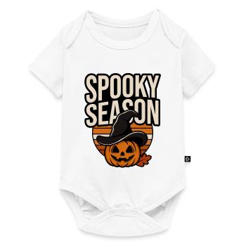 Halloween Pumpkin – Saison Effrayante - Body à manches courtes Premium Bébé - blanc - Devant