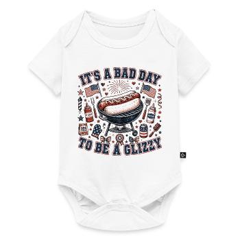 Heute ist ein schlechter Tag, um ein Glizzy-Hotdog - Baby Premium Kurzarmbody - Weiß - Vorne