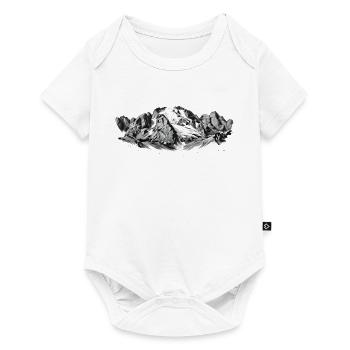Marmolada Silhouette Queen of the Dolomites Peaks - Baby Premium short-sleeve bodysuit - white - Front