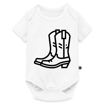 cowboy boots - Baby Premium short-sleeve bodysuit - white - Front