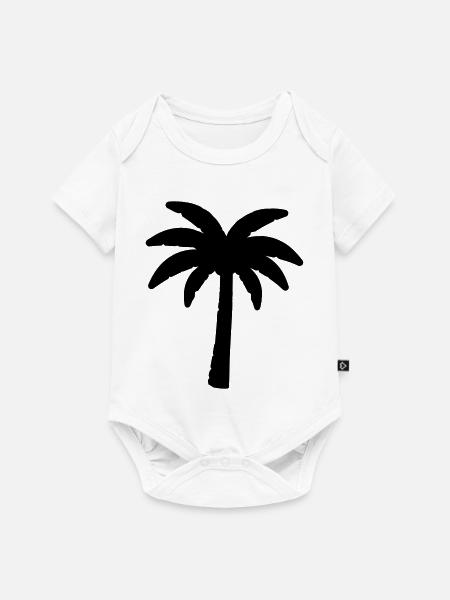 Palme - Baby Premium Kurzarmbody - Weiß