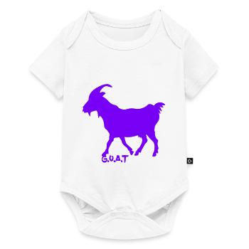 G.O.A.T. Ziege lila - Baby Premium Kurzarmbody - Weiß - Vorne