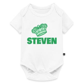Geschenk für Steven - Baby Premium Kurzarmbody - Weiß - Vorne
