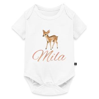 Mila Max - Baby Premium Kurzarmbody - Weiß - Vorne