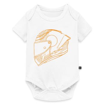 Helm - Baby Premium Kurzarmbody - Weiß - Vorne