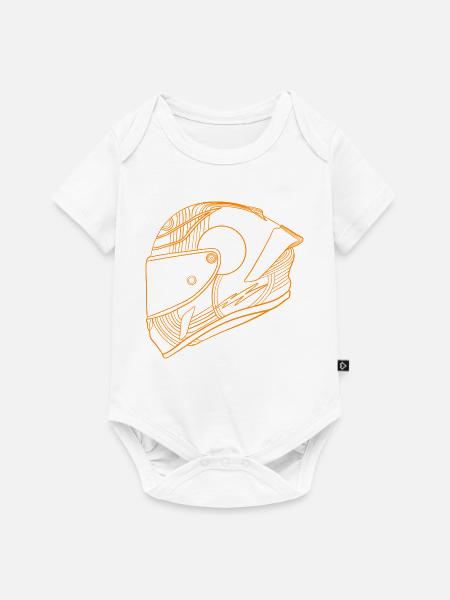 Helm - Baby Premium Kurzarmbody - Weiß