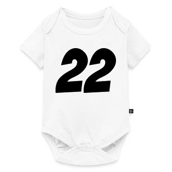 22- - Baby Premium Kurzarmbody - Weiß - Vorne