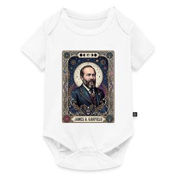James A Tarotkarte - Baby Premium Kurzarmbody - Weiß - Vorne