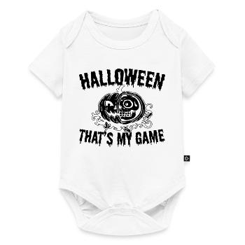Halloween C’est mon jeu - Halloween Pumpkin - Body à manches courtes Premium Bébé - blanc - Devant