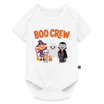 Boo Crew Halloween-Freunde - Baby Premium Kurzarmbody - Weiß - Vorne