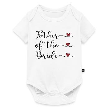 Vater der Braut - Baby Premium Kurzarmbody - Weiß - Vorne