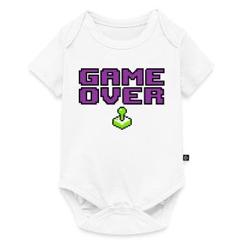 Game Over Pixel Logo - Baby Premium Kurzarmbody - Weiß - Vorne