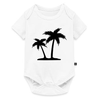 Palm trees - Baby Premium short-sleeve bodysuit - white - Front