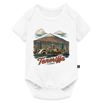 Teneriffa Skyline Mt Teide - Baby Premium Kurzarmbody - Weiß - Vorne