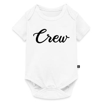 crew_schrift - Baby Premium Kurzarmbody - Weiß - Vorne