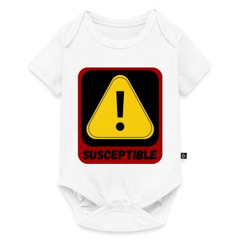 Anfällig - Baby Premium Kurzarmbody - Weiß - Vorne