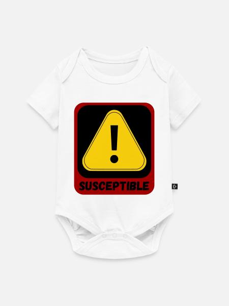 Anfällig - Baby Premium Kurzarmbody - Weiß