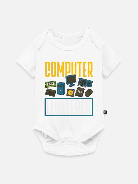 Computer Flüsterer Informatiker - Baby Premium Kurzarmbody - Weiß