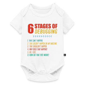 Sechs Phasen Debugging - Baby Premium Kurzarmbody - Weiß - Vorne