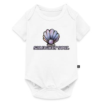 SeaWater Soul Muschelkunst - Baby Premium Kurzarmbody - Weiß - Vorne