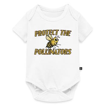 Bestäuber schützen, Bienenkunst - Baby Premium Kurzarmbody - Weiß - Vorne
