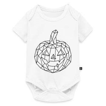 Halloween Kristallkuerbis zum ausmalen - Baby Premium Kurzarmbody - Weiß - Vorne