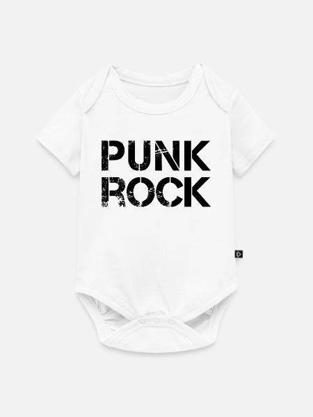 Punkrock-Logo - Baby Premium Kurzarmbody - Weiß