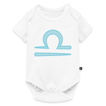 Libra Zodiac Sign Symbol Pastel Blue - Baby Premium short-sleeve bodysuit - white - Front