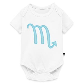 Scorpio Zodiac Sign Symbol Pastel Blue - Baby Premium short-sleeve bodysuit - white - Front