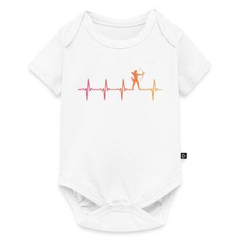 Bogenschießen Sonnenuntergang Herzschlag des Bogenschießens - Baby Premium Kurzarmbody - Weiß - Vorne