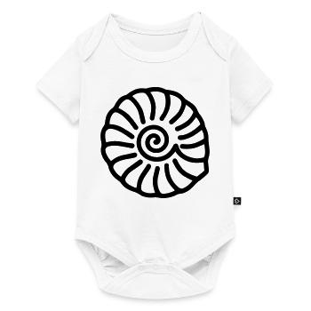 Fossil - Baby Premium Kurzarmbody - Weiß - Vorne