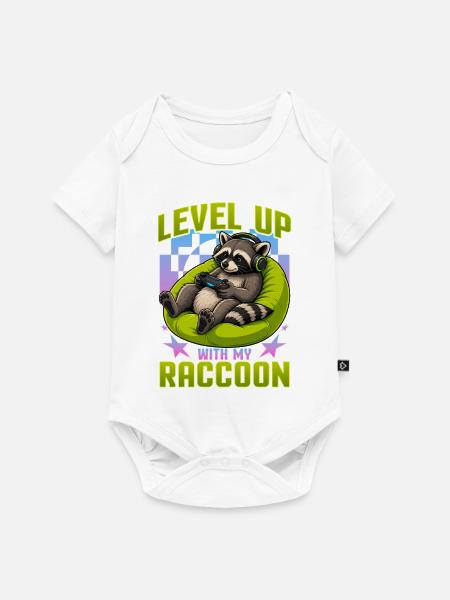 Gamer Gaming Cat Video Game - Baby Premium Kurzarmbody - Weiß