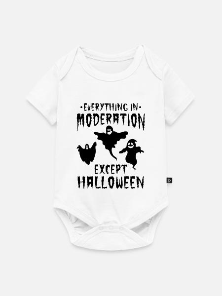 Halloween Party - Everything In Moderation Except - Baby Premium Kurzarmbody - Weiß