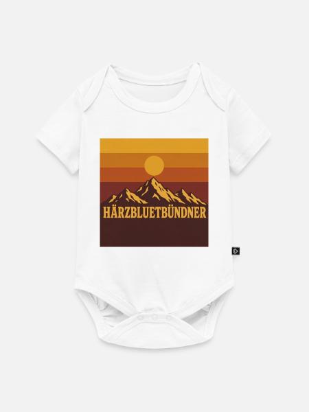 Bündner - Baby Premium Kurzarmbody - Weiß