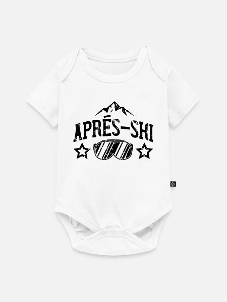 Apres Ski - Baby Premium Kurzarmbody - Weiß