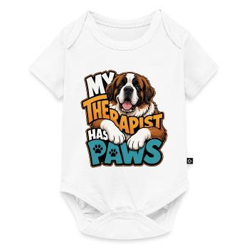 Saint Bernard - Baby Premium short-sleeve bodysuit - white - Front