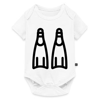 Schnorcheln - Baby Premium Kurzarmbody - Weiß - Vorne