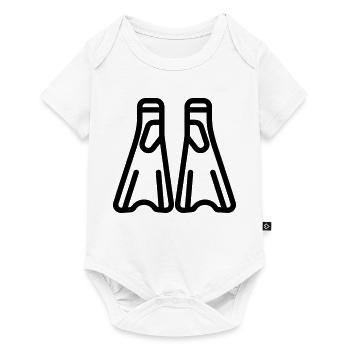 Schnorcheln - Baby Premium Kurzarmbody - Weiß - Vorne