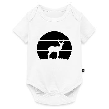 Antilope Silhouette - Baby Premium Kurzarmbody - Weiß - Vorne