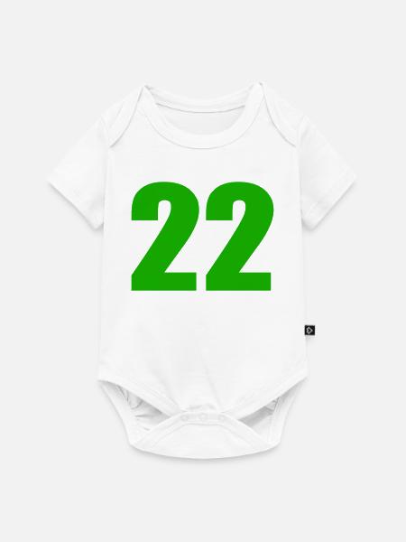 22 - Baby Premium Kurzarmbody - Weiß