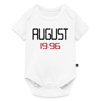 August 1996 - 30. Geburtstag - Baby Premium Kurzarmbody - Weiß - Vorne