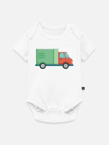 Lieferauto - Baby Premium Kurzarmbody - Weiß