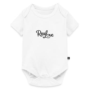 Real Love Silhouette - Baby Premium Kurzarmbody - Weiß - Vorne