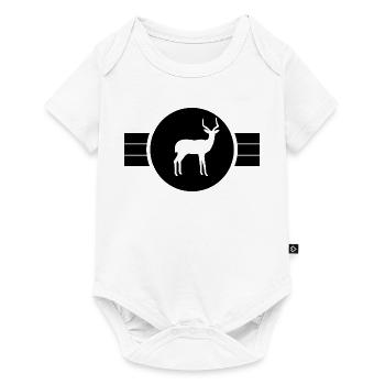 Antilope Silhouette - Baby Premium Kurzarmbody - Weiß - Vorne