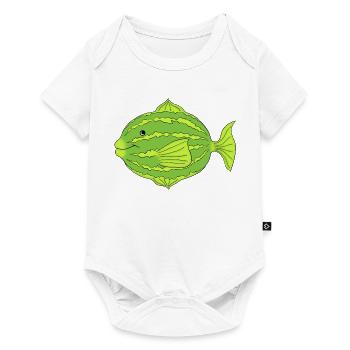 puffy  - Baby Premium Kurzarmbody - Weiß - Vorne