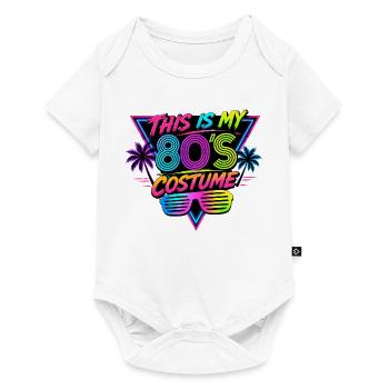 Mein 80er Kostüm Design - Baby Premium Kurzarmbody - Weiß - Vorne