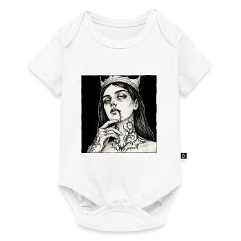 Königin der Nächte Tattoo - Baby Premium Kurzarmbody - Weiß - Vorne